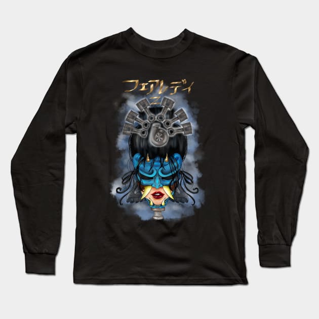 Fairlady Oni Long Sleeve T-Shirt by Spare Parts Arts